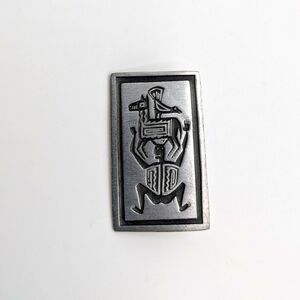 Vintage Signed Urban Fetish Pewter Brooch